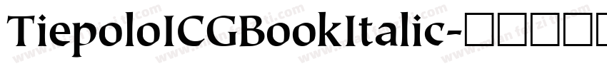 TiepoloICGBookItalic字体转换