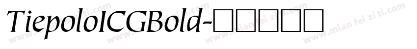 TiepoloICGBold字体转换
