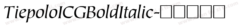 TiepoloICGBoldItalic字体转换