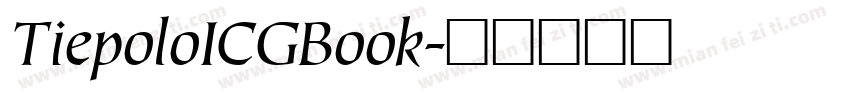 TiepoloICGBook字体转换