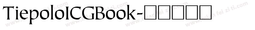 TiepoloICGBook字体转换