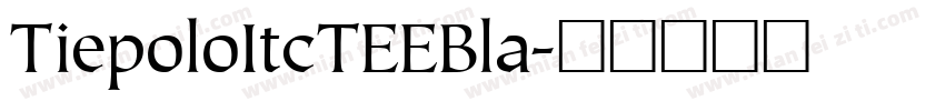TiepoloItcTEEBla字体转换