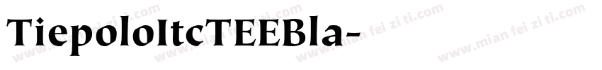 TiepoloItcTEEBla字体转换