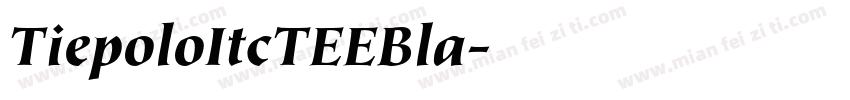 TiepoloItcTEEBla字体转换
