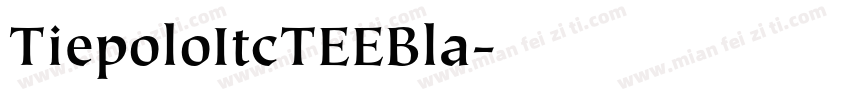TiepoloItcTEEBla字体转换