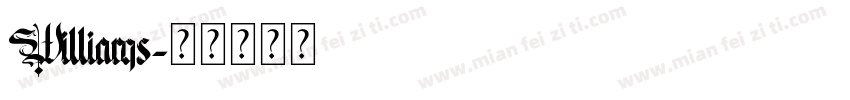 Williams字体转换