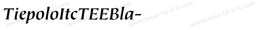 TiepoloItcTEEBla字体转换