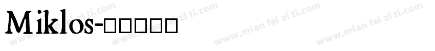 Miklos字体转换