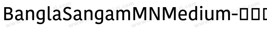 BanglaSangamMNMedium字体转换