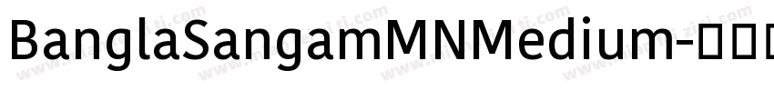 BanglaSangamMNMedium字体转换