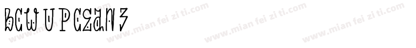 BCW_UPCEAN_3字体转换