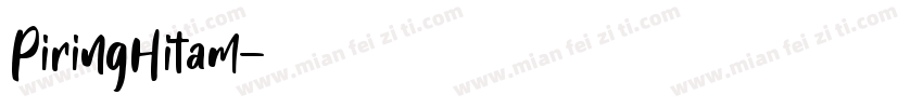 PiringHitam字体转换