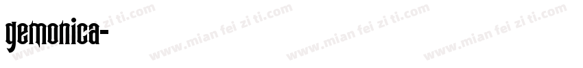 gemonica字体转换