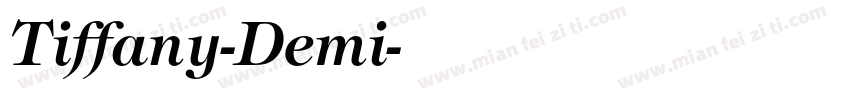 Tiffany-Demi字体转换