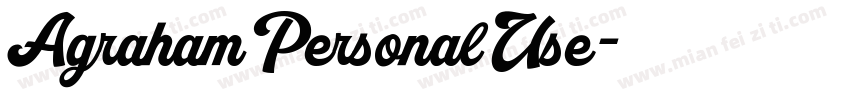 AgrahamPersonalUse字体转换