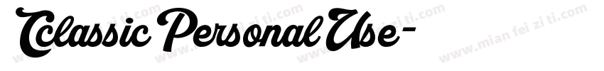 CclassicPersonalUse字体转换
