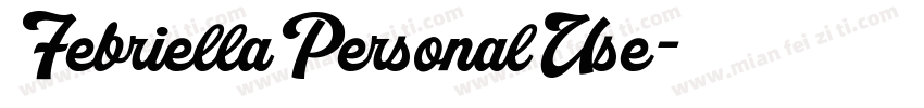 FebriellaPersonalUse字体转换