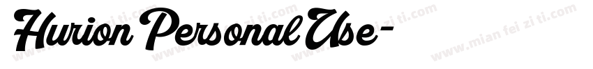 HurionPersonalUse字体转换
