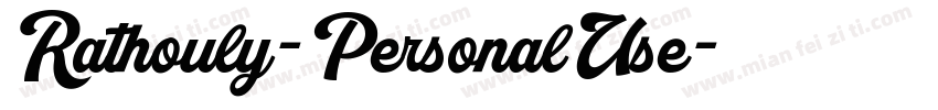 Rathouly-PersonalUse字体转换