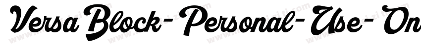 VersaBlock-Personal-Use-Only字体转换