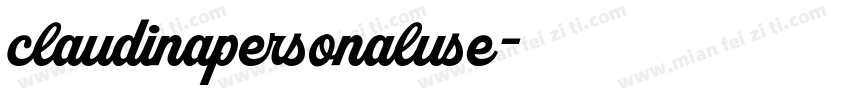 claudinapersonaluse字体转换