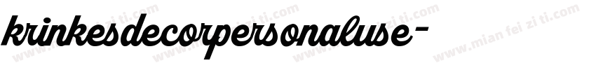 krinkesdecorpersonaluse字体转换
