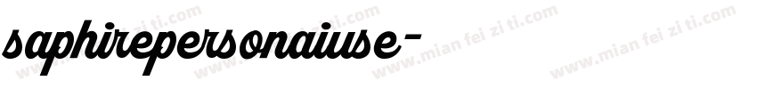 saphirepersonaiuse字体转换