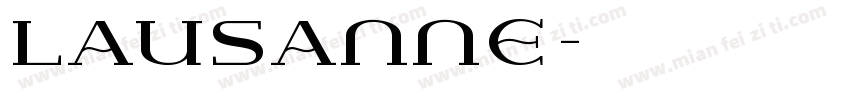 Lausanne字体转换