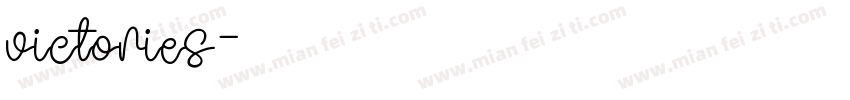 victories字体转换