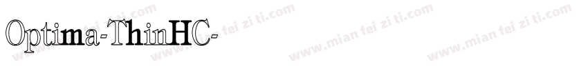Optima-ThinHC字体转换