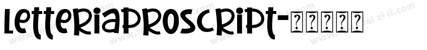 letteriaproscript字体转换