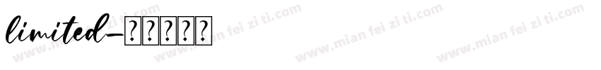 limited字体转换