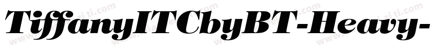 TiffanyITCbyBT-Heavy字体转换
