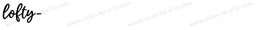 lofty字体转换