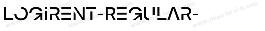 Logirent-Regular字体转换