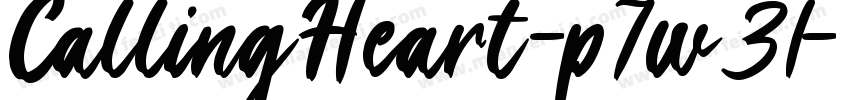CallingHeart-p7w31字体转换