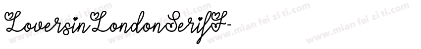 LoversinLondonSerifF字体转换