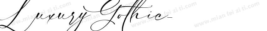 LuxuryGothic字体转换