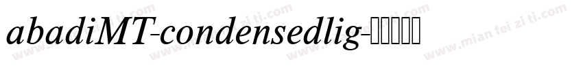 abadiMT-condensedlig字体转换