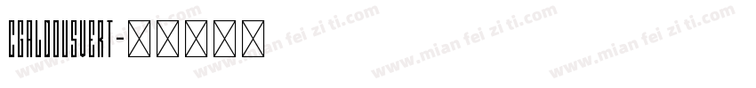 CgAldousVert字体转换