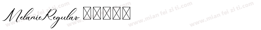 MelanieRegular字体转换