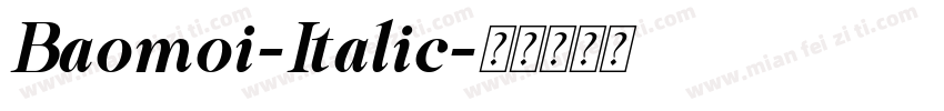 Baomoi-Italic字体转换