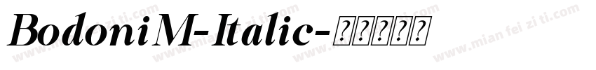 BodoniM-Italic字体转换