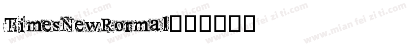 TimesNewRormal字体转换