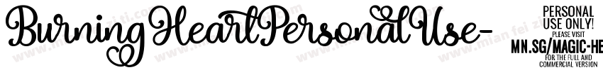 BurningHeartPersonalUse字体转换