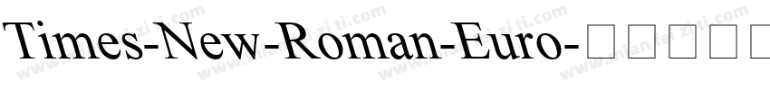 Times-New-Roman-Euro字体转换
