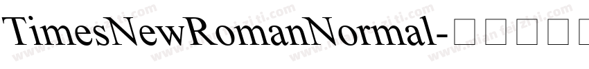 TimesNewRomanNormal字体转换