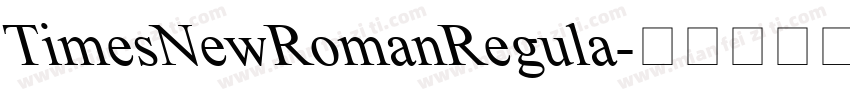 TimesNewRomanRegula字体转换
