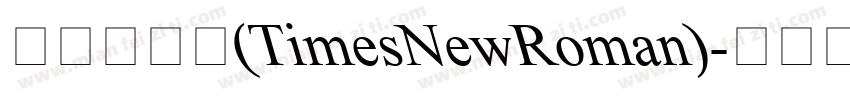 新罗马数字(TimesNewRoman)字体转换