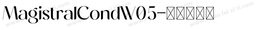 MagistralCondW05字体转换